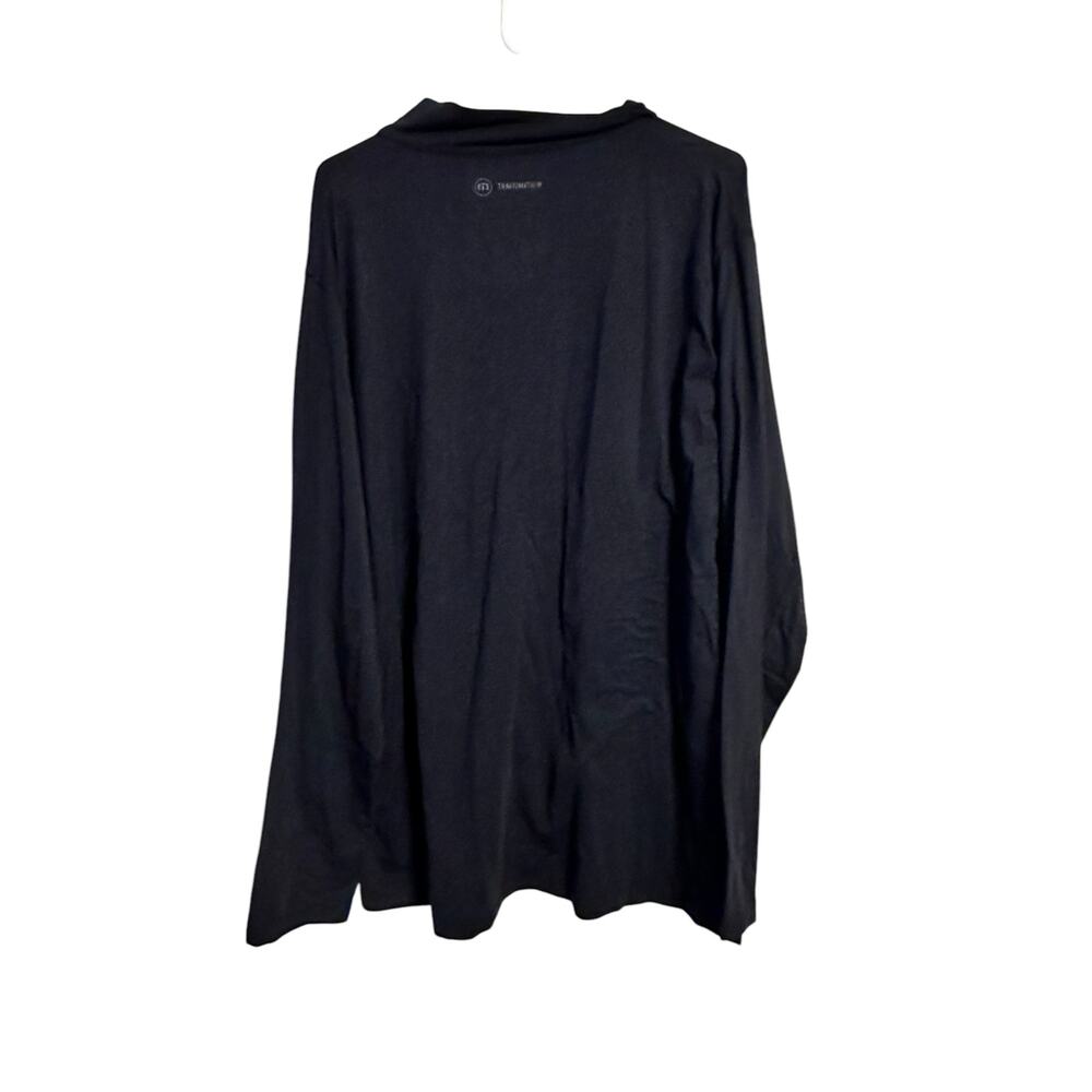Travis Mathew Yanks Quarter Zip Men's Size 3XL Black Lightweight Pullover - Picture 2 of 5